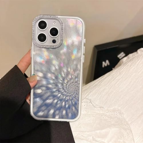 Coque antichoc diamant argenté iPhone 14 Pro Max finitions premium scintillantes