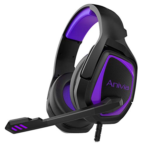 Stereo Gaming Headset for Xbox One PS4 PC - Surround Sound Over-Ear Headphones Anti-Noise Mic,Volume Control Laptop, Mac,Smartphone, iPad