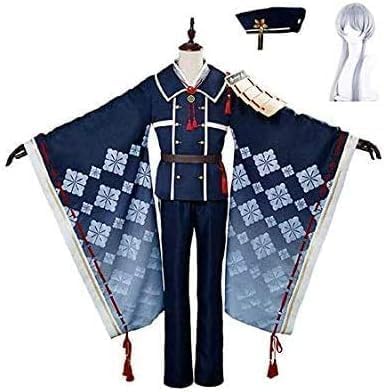 Amazon.co.jp: 刀剣乱舞 白山吉光 コスプレ 衣装 着物 帽子付属 鎧付属