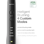 Aquasonic Black Series Ultra Whitening Toothbrush – ADA Accepted Electric Toothbrush- 8 Brush Heads & Travel Case – 40,000 VPM Electric Motor & Wireless Charging - 4 Modes w Smart Timer - Image 3