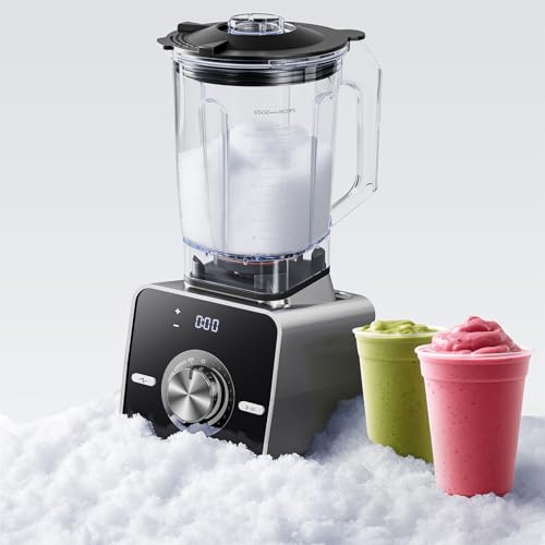 BlendTide Home Blender, licuadora de alta velocidad de 1400 W para poder triturador de hielo, cuchillas de acero inoxidable, temporizador de cocina, 10 velocidades, 6 programas para batidos, bebidas