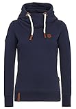 Naketano Damen Kapuzenpullover Schmierlappen Hoodie L dark blue