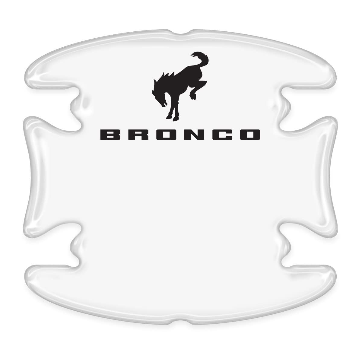 Made for Ford Bronco Universal Car Door Handle Cup Protector Clear Decal Stickers, Pair