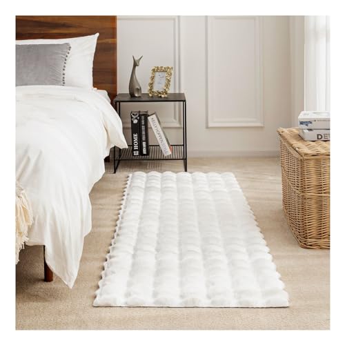 Tapete Ashler de piel sintética blanca 2x6 ft miniatura 1