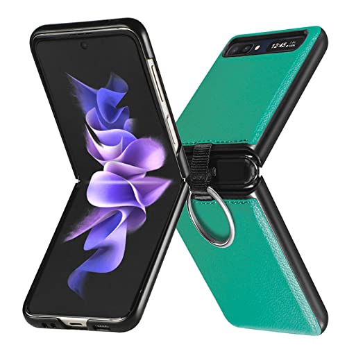 Étui en cuir haut de gamme pour Samsung Z Flip 5G finition anti-traces