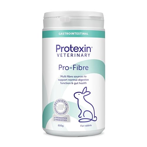 Protexin Veterinary Pro-Fibre for Rabbits, High-Fibre Pellets with Probiotics and Prebiotics, Encourages Normal Digestive Function in Rabbits, Dandelion Flavour, 800g