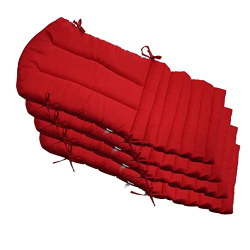 Kunste Indoor Outdoor Furniture Cushions Adironack Chair Cushions Patio Seating Cushions Set Of 4 Red #TOP4