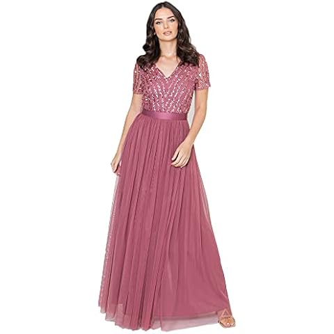 Maya Deluxe V-Neck Maxi Dress for Women Cover