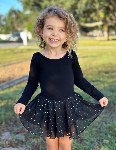 Image of Arshiner Kids Girls Classic Long Sleeve Leotard Dance Ballet Dress