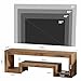 Tribesigns 63-Inch TV Stand for 55/60/65/75-Inch TVs, Farmhouse Entertainment Center with Open Storage Shelves, Wood Television Console for Living Room, Bedroom
