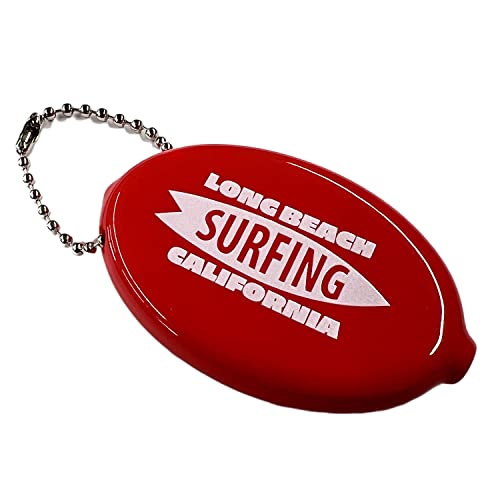【USA】SURF アウトドア アメリカン キーホルダー ラバー コインケース 小物入れ ツーリング ;USCC-006RD - ノーブランド品 - 商品画像