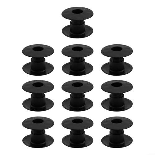 Table Football Bearing Replacement Parts - Plastic Foosball Table Bushings, Wear Resistant Black Components for Table Soccer Game, 10 Pcs or 16 Pcs Set(10 pcs)