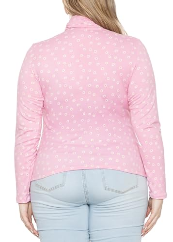 Image of Womens Turtle Neck | Long Sleeve and Sleeveless Top | Plus Size XL-7X | Tops Women White Turtleneck Women