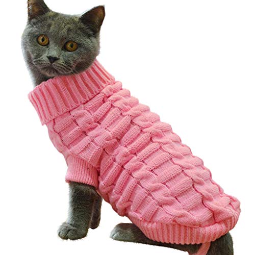 Kielsjajd Chihuahua Pullover Kaufen Katze Hund Haustier Pullover Welpen Mantel Winter für kleine Hunde Jacke Kleidung Haustierkleidung Hundepullover Rentier (Pink, XS)
