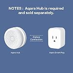 Aqara Plug intelligent, nécessite AQARA HUB, Zigbee, avec surveillance de l'énergie, protection contre les surcharges, calendrier et capacités de contrôle de la voix, fonctionne avec Alexa, Google Assistant et Apple HomeKit Compatible