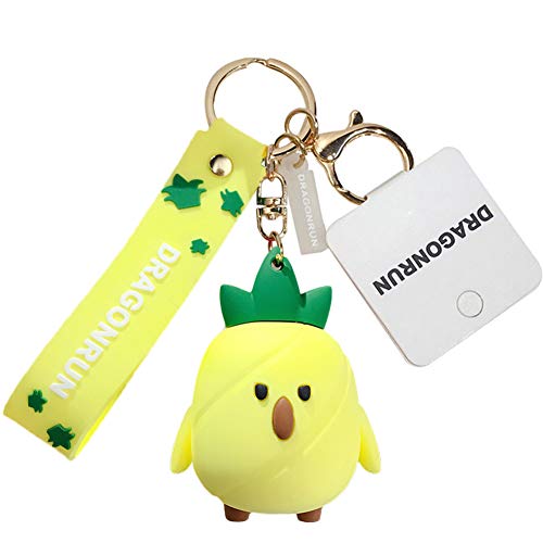 Preisvergleich Produktbild gerFogoo Durian Schlüsselanhänger Wassermelone Ananas Schlüsselanhänger Handschlaufe Schlüsselanhänger PVC Cartoon Frauen Tasche Anhänger Schlüsselketten für Frauen Mädchen Taschenanhänger Ananas