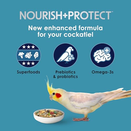 Forti Diet Pro Health Food for Cockatiel, 5-Pound, Adult, Seed, bird, 1 Count