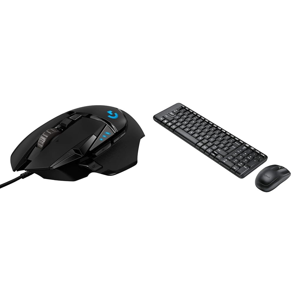 Logitech G502 Hero / Hero 25K Sensor, Adj DPI Upto 25600, RGB, 11 Programmable Buttons Wired Ambidextrous Optical Gaming Mouse 25K Sensor, Adj DPI Upt