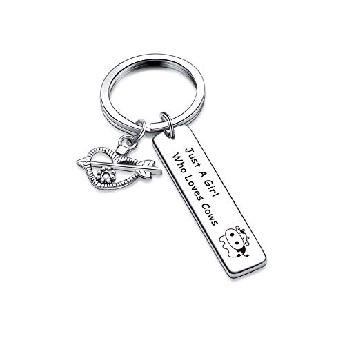 Nothers Cow Keychain Cow Jewelry Cow Gift Cow Lover Jewelry Cowgirl Keychain Cowgirl Gift Cowgirl Jewelry Cow Farmer Keychain Cow Farmer Gift Cow Farmer Jewelry Cow Lover Gift (Cow Lover Keychain)