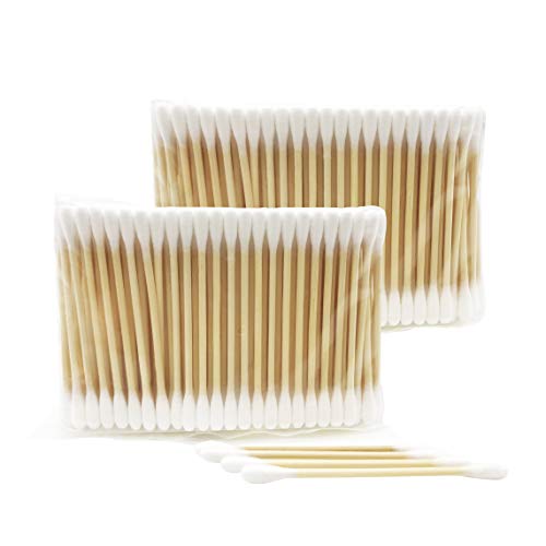 Organic Wooden Cotton Swabs 1200pcs / Biodegradable Bamboo Cotton Buds