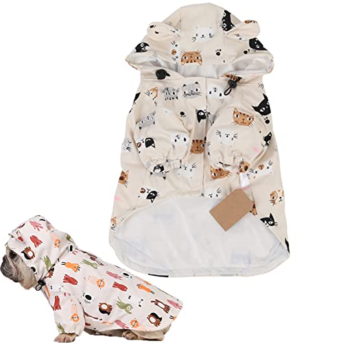 Manteau de pluie pour chien avec veste imperméable petits moyens animaux