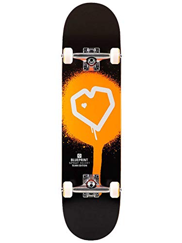 Blueprint Heart - Monopatín (7,75 pulgadas), diseño de corazón