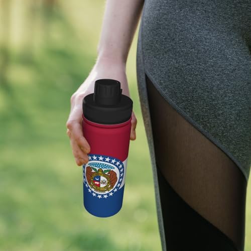 Botella de agua de acero inoxidable de Missouri de 18 oz 8