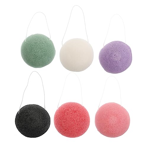 EPIGEIST 6Piezas Esponjas Faciales Reutilizables Limpieza Suave para Sensible para Maquillaje y Cuidado