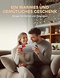 UOHHBOE 75W Heizkissen 60 x 30 cm 9 Temperaturstufen und 4 Timing Funktionwith Wärmedecke Abschaltautomatik Überhitzungsschutz Maschinenwasche,mit Geeignet für Nacken, Schultern Bauch, Oberschenkel