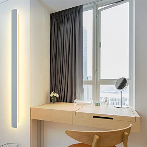 Lámpara de Pared Larga con Acabado Minimalista Blanco de 80CM 6