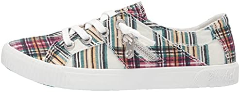 Blowfish Malibu Women's Fruit Sneaker, Cream Ivy League Plaid, 7.5 | Image 7