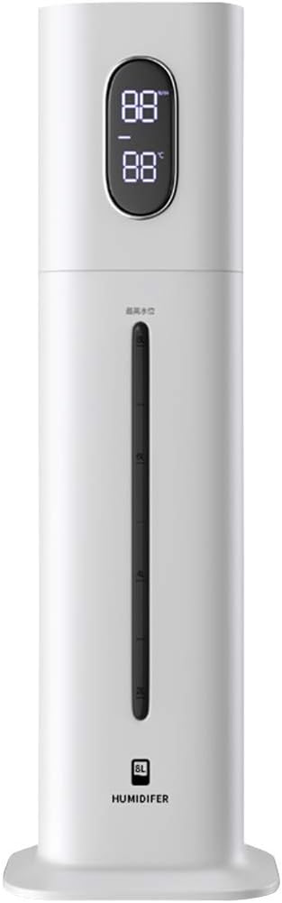 Humidifier 8L Capacity Floor-Standing Household Silent Indoor Pregnant Women and Baby Bedroom Remote Control Operation Large Fog Volume White 160 x 135 x 70 mm (Smart Type)