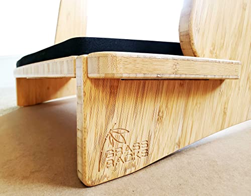 Grassracks Bamboo Freestanding Vertical Surfboard Rack - 4 Surfboards Wakeboards Snowboards - 4 Guitar Stand (4 Boards Or Guitars, Bamboo) #TOP3