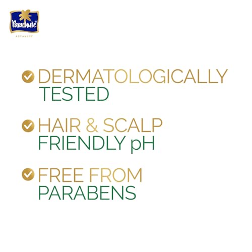 Image of Parachute Advansed Protein Shampoo | with Coconut Milk and Aloe Vera | For up to 100% Damage Repair & up to 3X Softer Hair | Protein Lock Technology | Paraben-Free | For Men & Women | 170ml