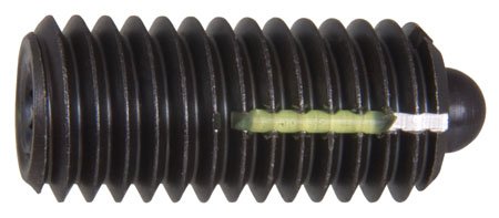 Kipp KBP-69 Hex-Socket All-Steel Long-Lok Spring Plunger 3/8-16 x .87, End force - 3.60 lbs.