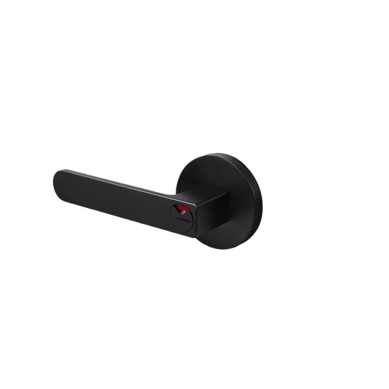 Vqdgpkpvv One Color Hotel Bathroom Three-Pole Lock With Red And Green Indicator Indoor Door Handle Single Tongue(Sub Black With Indication Bk)