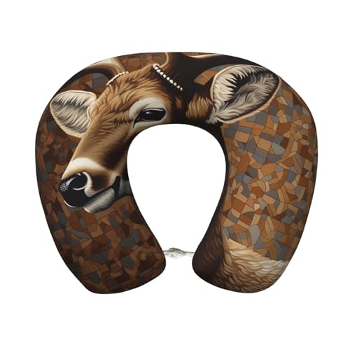 Almohada de espuma viscoelástica para cuello negro
