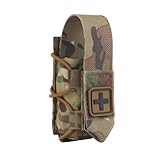 [PHOENIX IKKI] 汎用 止血帯収納袋 クイックリリース Molleモール対応 小物入れ メディカル 医療 防災 ファーストエイド 応急処置 救急 ポーチ バッグ CP迷彩