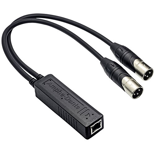 Amphenol RJD1212-0050 Amphe-Dante Digital to Analog Audio RJ45 to XLR Adapter Dual Channel