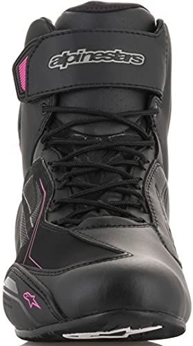 Alpinestars Stella Faster 3 Bota feminina no tornozelo, Preto/Fúcsia, 6.5 Women/6.5 Men