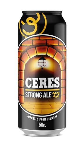 Ceres Strong Ale - 1 Lattina da 50 cl, Birra Bionda Doppio Malto con Riflessi Dorati, Gradazione Alcolica 7,7°C, Gusto Ricco ed Intenso con Sentori di Malto