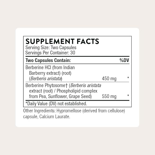 THORNE - Berberine - Dual Action Formula with Phytosome Plus Botanical Extract - Support Heart Health, Immune System, Healthy GI & Cholesterol* - Gluten-Free - 30 Servings - Image 3