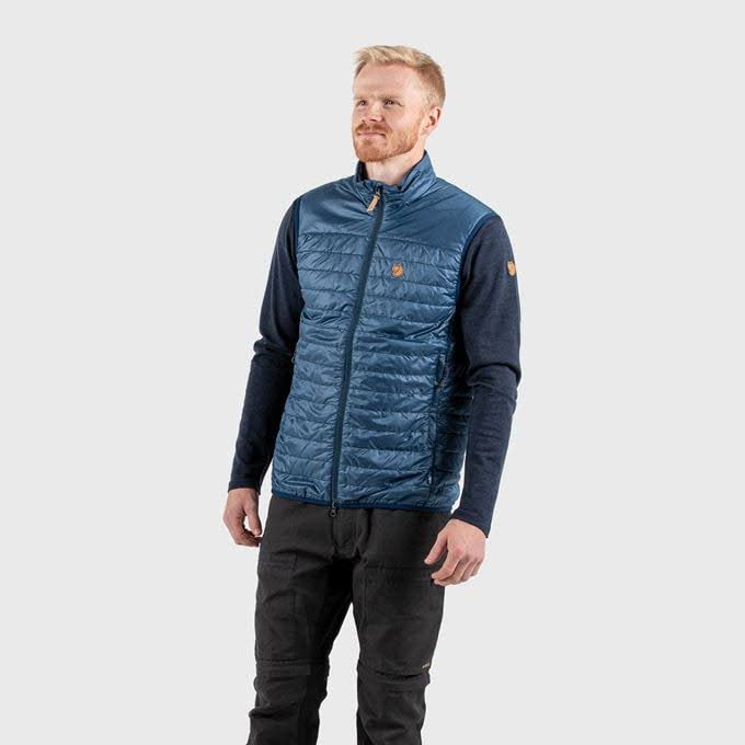 Image of Fjallraven Abisko Padded Men's Vest - Lightweight, Insulated, Wind-Resistant Fabric - Hiking, Trekking