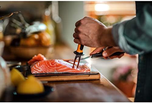 Fiskars Zestaw do ryb, Functional Form, Zawiera nóż do filetowania, szpikulec i pincetę do ości, Japońska stal nierdzewna/ tworzywo sztuczne, 1057560