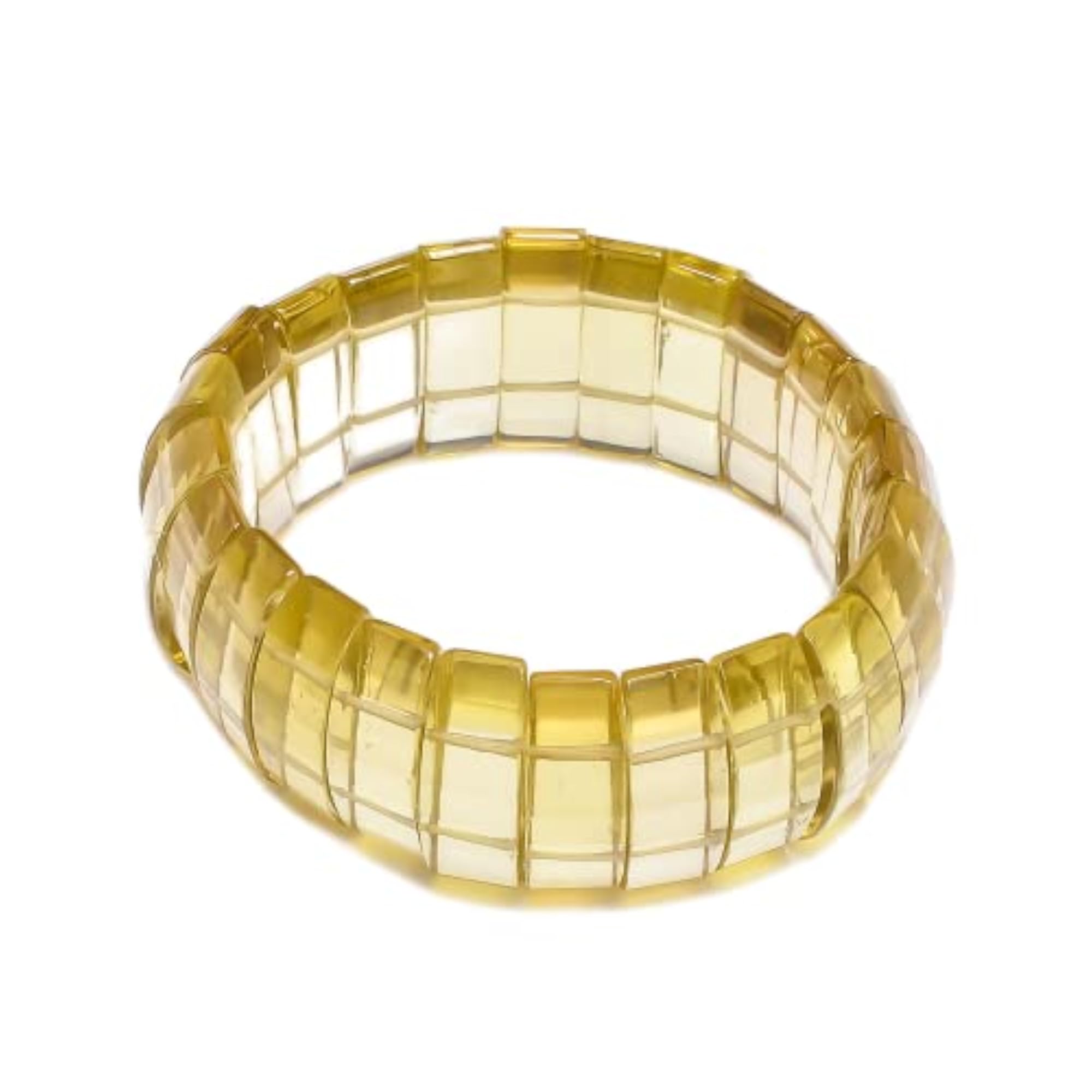 AAA Lemon Topaz Gemstone Adjustable Bracelet, Unisex