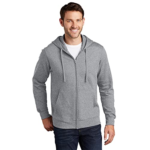 Amazon.com: Port & Company Fleece Full-Zip Hooded Sweatshirt