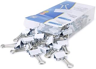 Rapesco 1429 19 mm Foldback Clips, Black, Pack of 80