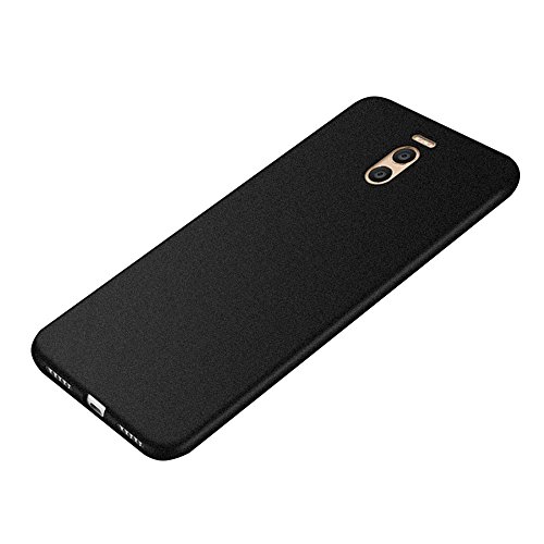 Baanuse Meizu M6 Note Funda, [Ultra Slim Soft TPU] [Sand Scrub Non-Slip] [Shockproof Armor] Carcasa para Meizu M6 Note Negro