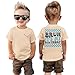 GLIGLITTR Toddler Baby Boy Birthday Shirt Bruh It's My Birthday Tshirt 2nd 3rd 4th 5th 6th Boys Happy Bday Party Outfits Tops(Apricot,5Years)