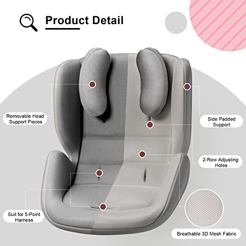 Innokids Baby Stroller Seat Liners Head Body Support Cushion Reversible Infant Liner Insert With Adjustable Pillow (Gray) #TOP7